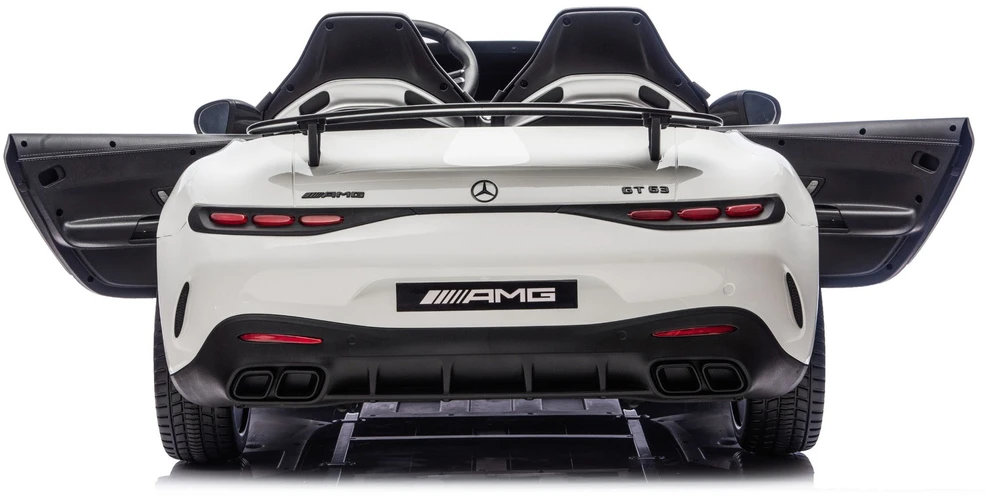 Elektromobilis vaikams Mercedes GT63 AMG DK-GT63 24V LCD, baltas