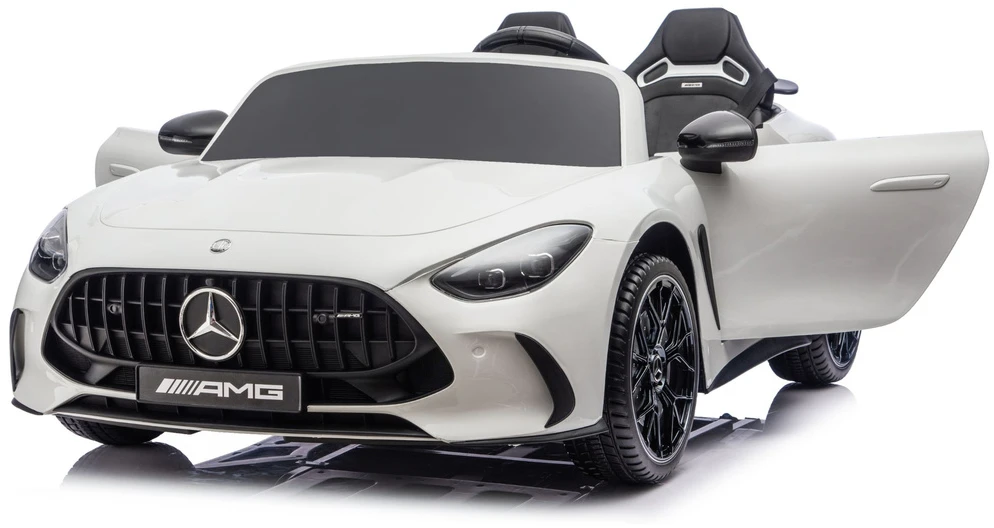 Elektromobilis vaikams Mercedes GT63 AMG DK-GT63 24V LCD, baltas