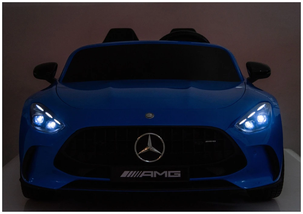 Elektromobilis vaikams Mercedes GT63 AMG DK-GT63 24V LCD, mėlynas