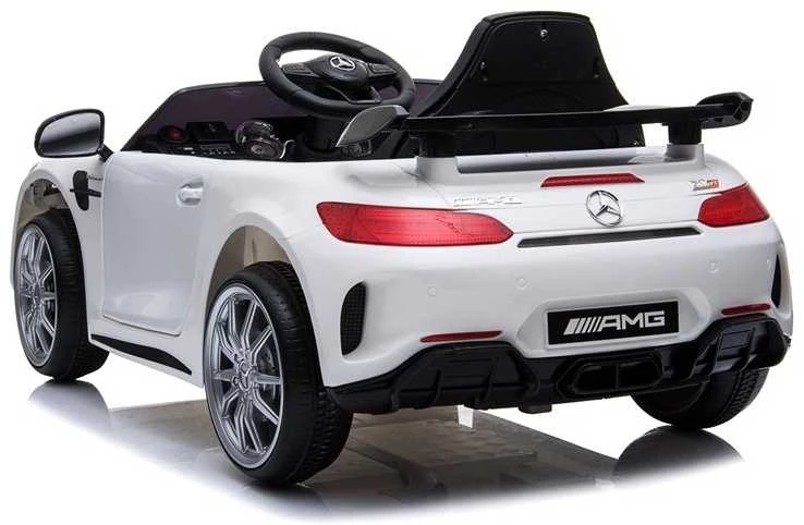 Elektromobilis vaikams Mercedes GTR, baltas