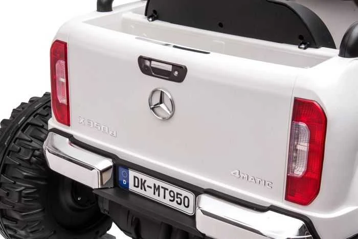 Elektromobilis vaikams Mercedes X 4x4 AWD, MP4, baltas