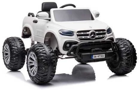 Elektromobilis vaikams Mercedes X 4x4 AWD, MP4, baltas