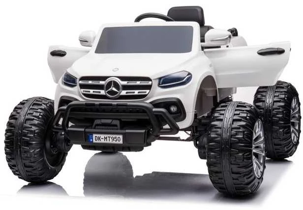 Elektromobilis vaikams Mercedes X 4x4 AWD, MP4, baltas