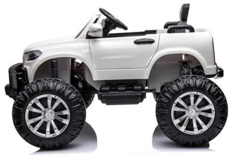 Elektromobilis vaikams Mercedes X 4x4 AWD, MP4, baltas