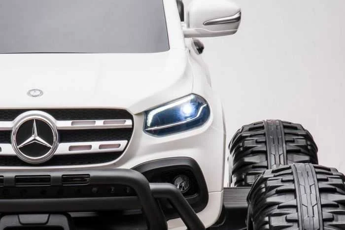 Elektromobilis vaikams Mercedes X 4x4 AWD, MP4, baltas