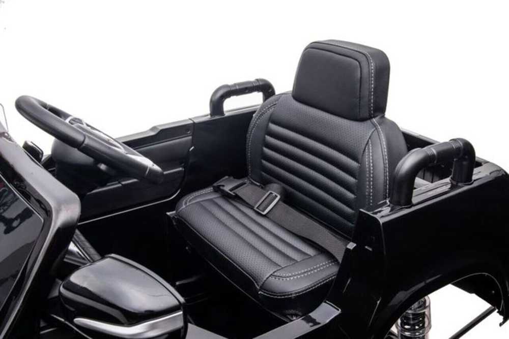 Elektromobilis vaikams Mercedes X 4x4 AWD, MP4, Lakuotas, juodas