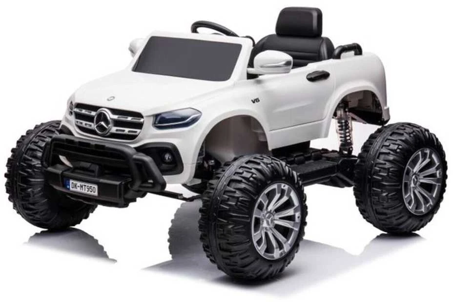 Elektromobilis vaikams Mercedes X 4x4 AWD, MP4, baltas