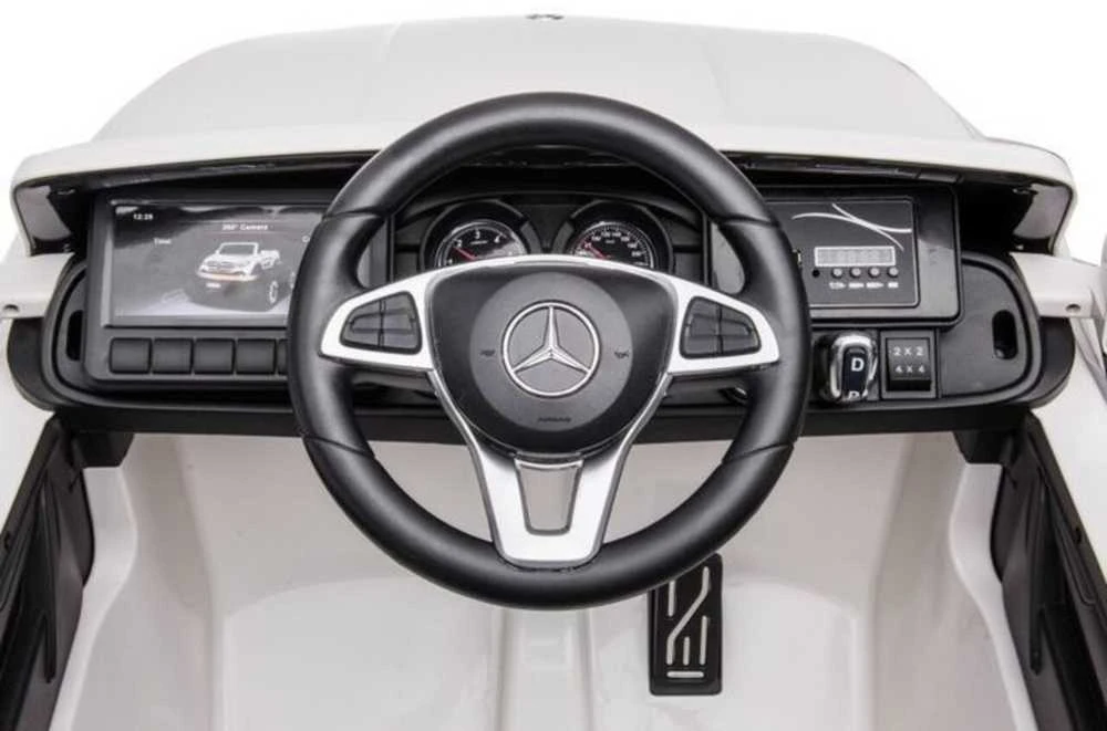 Elektromobilis vaikams Mercedes X 4x4 AWD, MP4, baltas