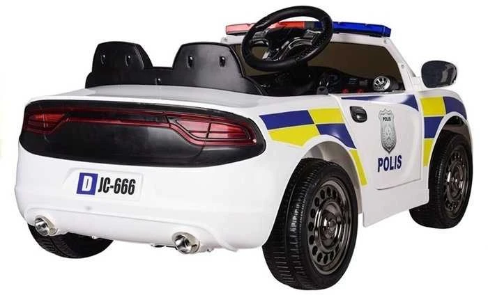 Elektromobilis vaikams Police, baltas
