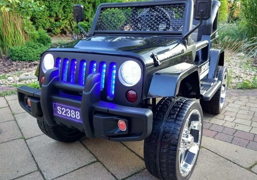 Elektromobilis vaikams S2388 Jeep 4x45W, juodas