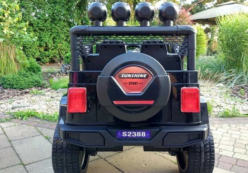 Elektromobilis vaikams S2388 Jeep 4x45W, juodas