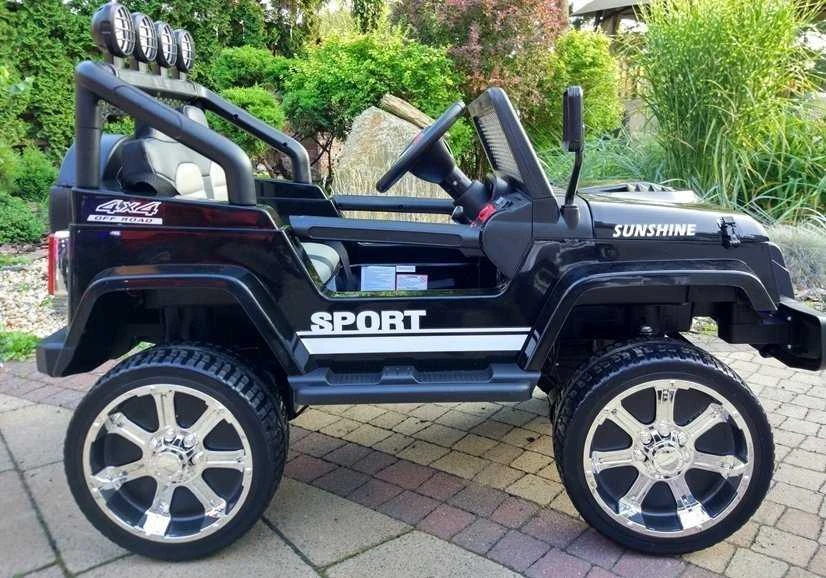 Elektromobilis vaikams S2388 Jeep 4x45W, juodas
