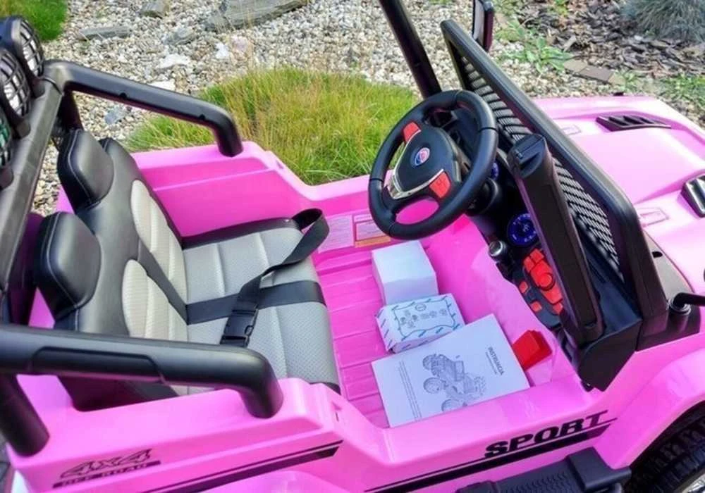 Elektromobilis vaikams S2388 Jeep 4x45W, rožinis
