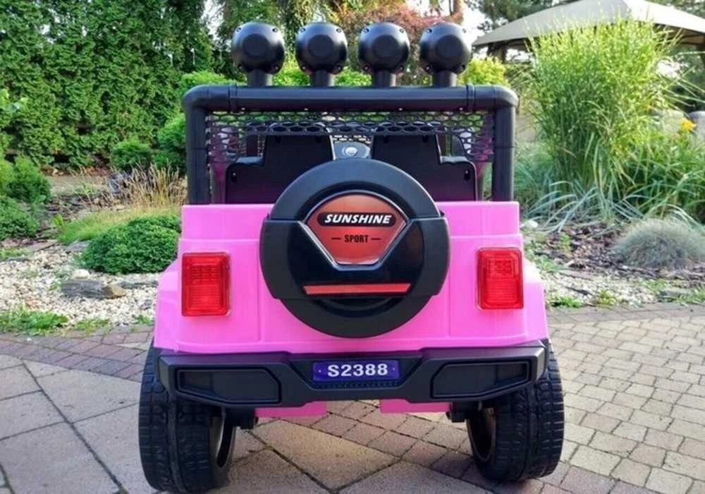Elektromobilis vaikams S2388 Jeep 4x45W, rožinis