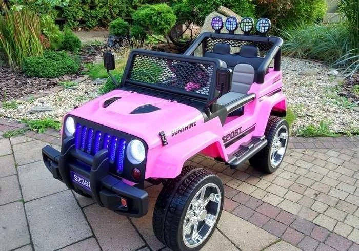 Elektromobilis vaikams S2388 Jeep 4x45W, rožinis