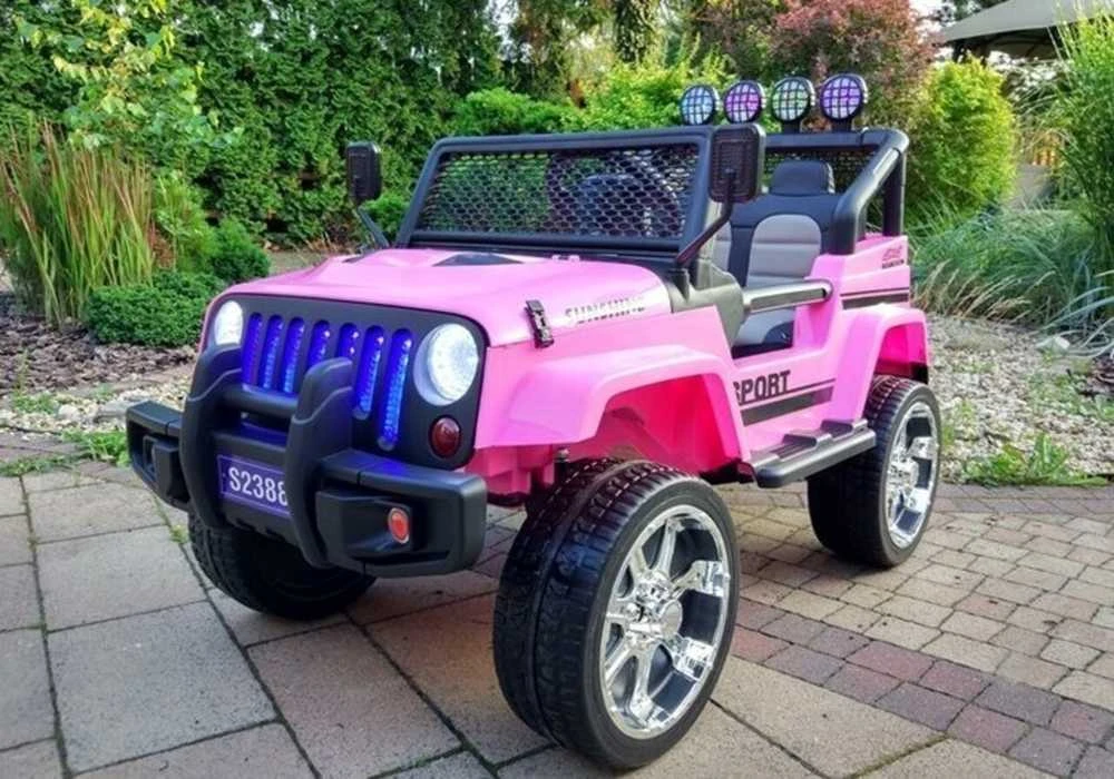 Elektromobilis vaikams S2388 Jeep 4x45W, rožinis
