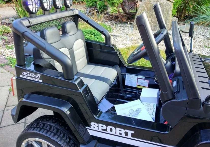 Elektromobilis vaikams S2388 Jeep 4x45W, juodas