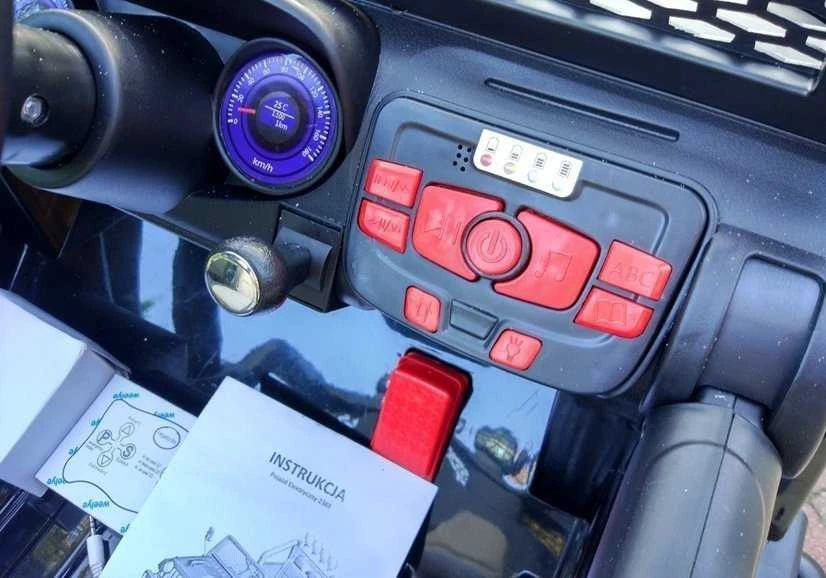 Elektromobilis vaikams S2388 Jeep 4x45W, juodas