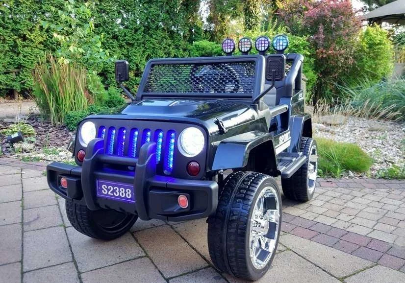Elektromobilis vaikams S2388 Jeep 4x45W, juodas