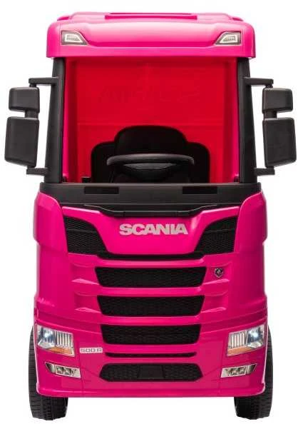 Elektromobilis vaikams Scania 500R HL698 4x4, rožinis
