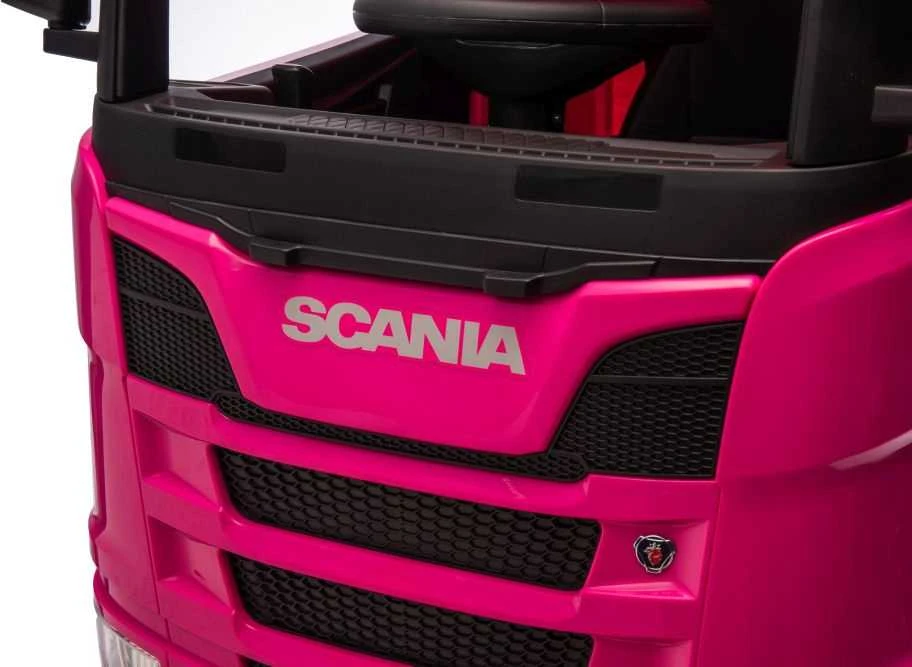 Elektromobilis vaikams Scania 500R HL698 4x4, rožinis