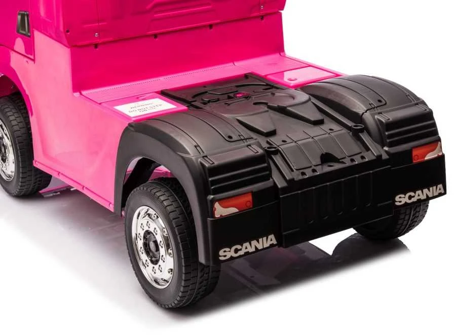 Elektromobilis vaikams Scania 500R HL698 4x4, rožinis