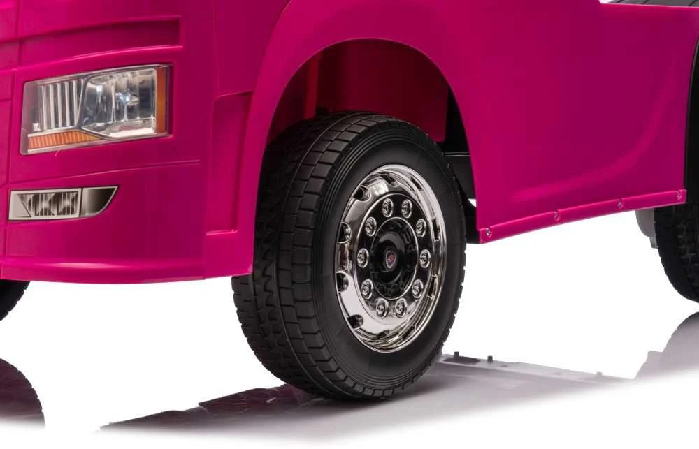 Elektromobilis vaikams Scania 500R HL698 4x4, rožinis
