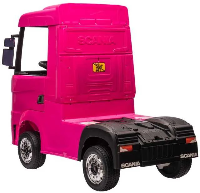 Elektromobilis vaikams Scania 500R HL698 4x4, rožinis
