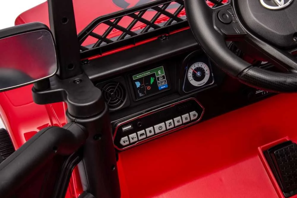 Elektromobilis vaikams Toyota FJ 4x4, raudonas