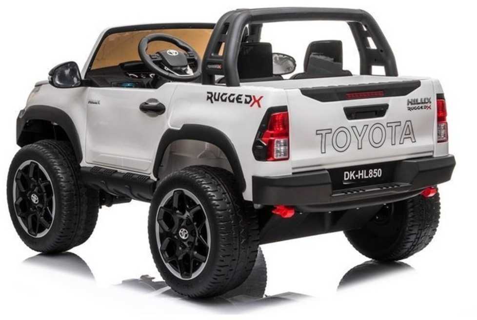 Elektromobilis vaikams Toyota Hilux dvivietis, baltas