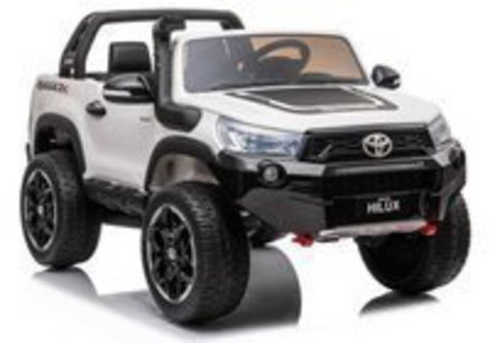 Elektromobilis vaikams Toyota Hilux dvivietis, baltas