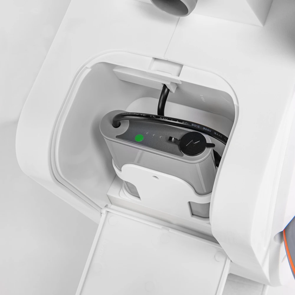 Elektroninė automatinė žarnos ritė Bradas Baltas LINE su laistymo žarna 1/2" 30m