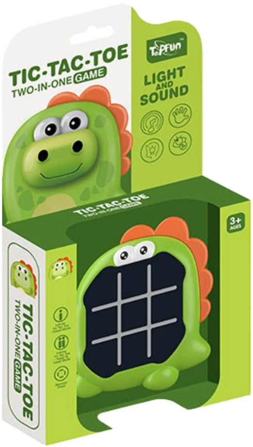 Elektroninis atminties žaidimas „Tic Tac Toe“ dinozauras, žalias