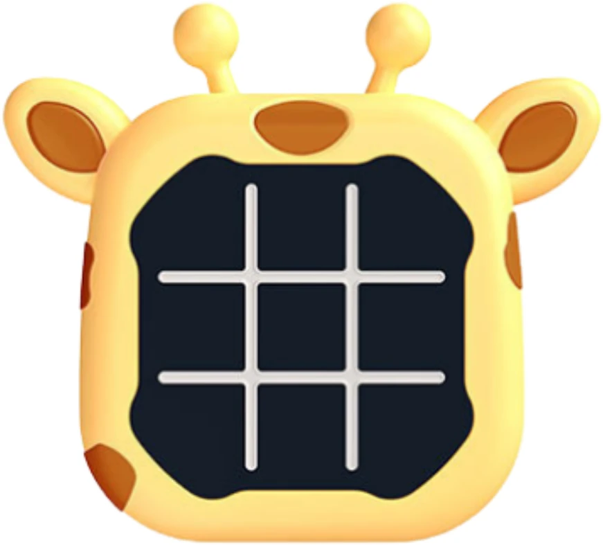 Elektroninis atminties žaidimas „Tic Tac Toe“ žirafa, geltonas