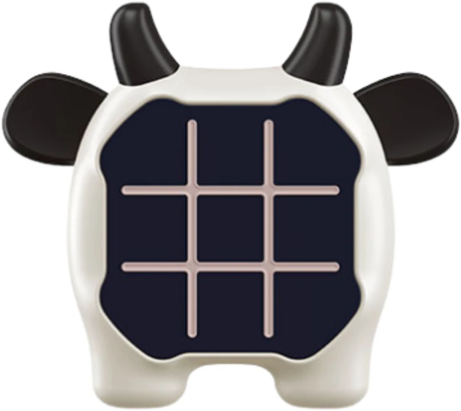 Elektroninis atminties žaidimas „Tic Tac Toe“ karvė, juodas/baltas