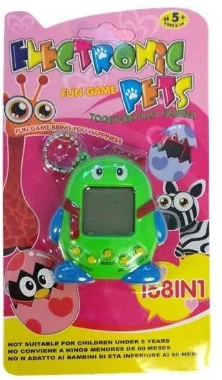 Elektroninis žaidimas gyvūnėlis Tamagotchi, žalias