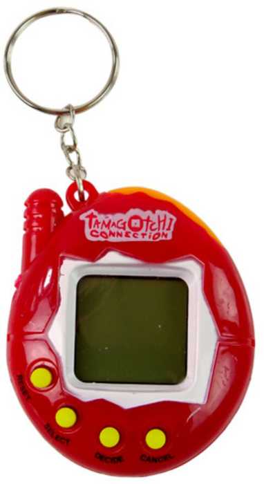 Elektroninis žaidimas gyvūnėlis Tamagotchi kiaušinyje, raudonas