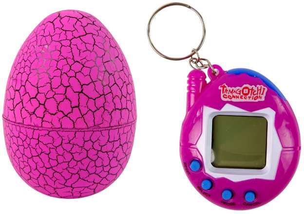 Elektroninis žaidimas gyvūnėlis "Tamagotchi" kiaušinyje, rožinis