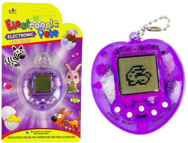 Elektroninis žaidimas Tamagotchi, violetinis