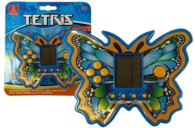 Elektroninis žaidimas tetris drugelis, mėlynas