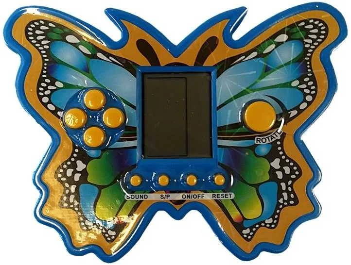 Elektroninis žaidimas tetris drugelis, mėlynas