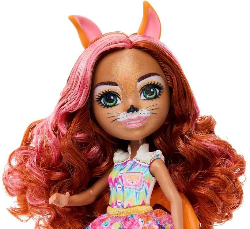 Enchantimals lėlė Filigree Fox su lapių šeimyna