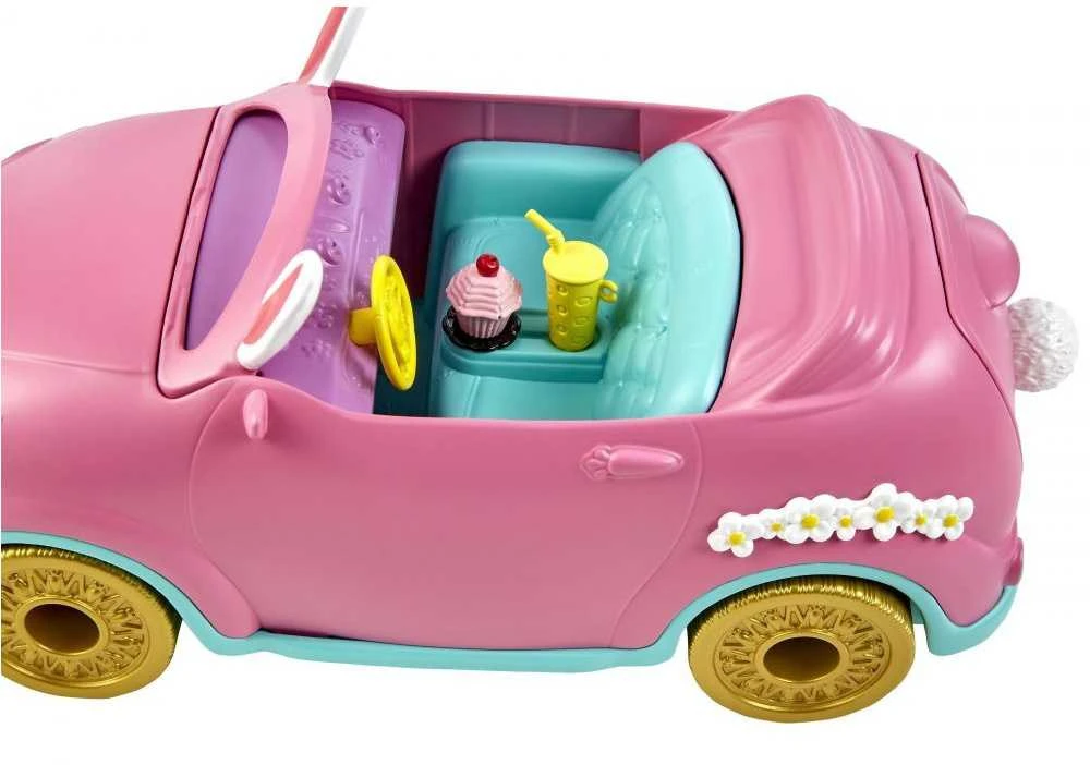 Enchantimals rinkinys "Automobilis su lėle Bunny Bree ir priedais"