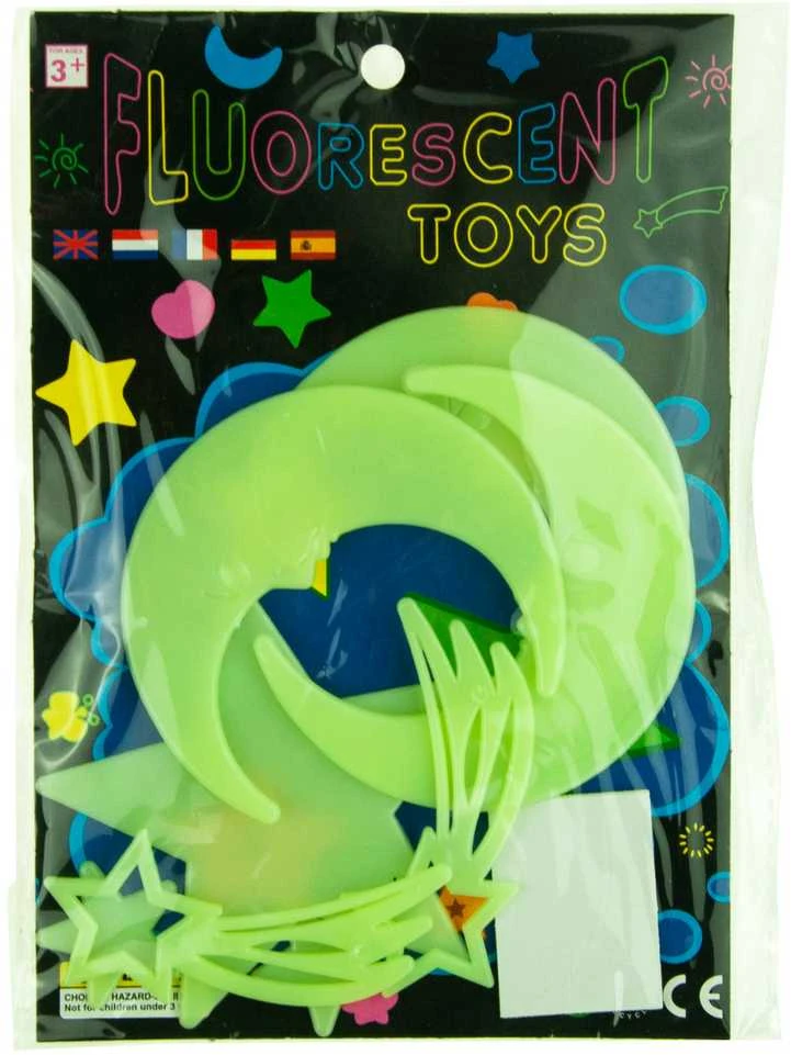 Fluorescenciniai lipdukai - Šviečiančios žvaigždės