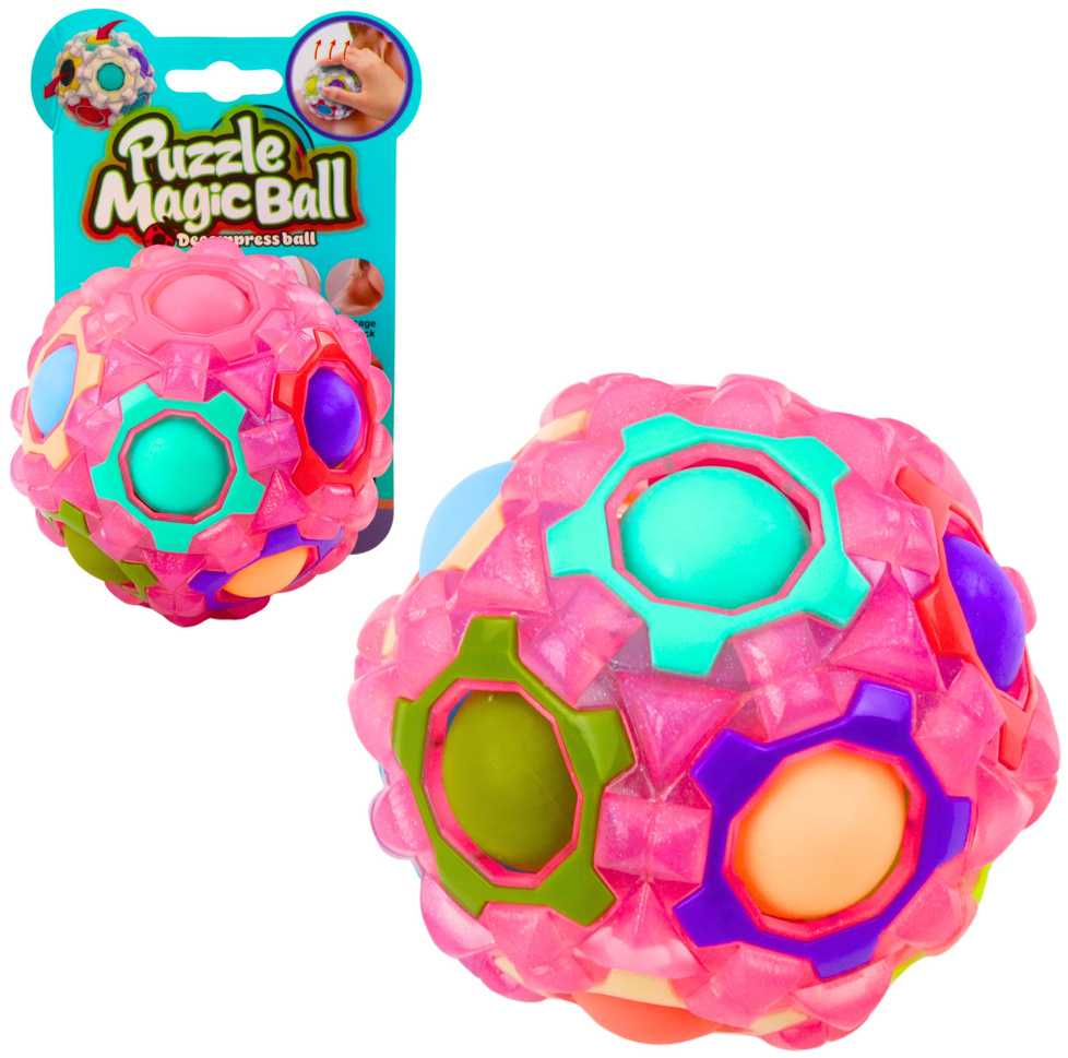 Dėlionė Fluorescencinis kamuoliukas galvosūkis "Puzzle Magic Ball", 7 cm (1 vnt.)