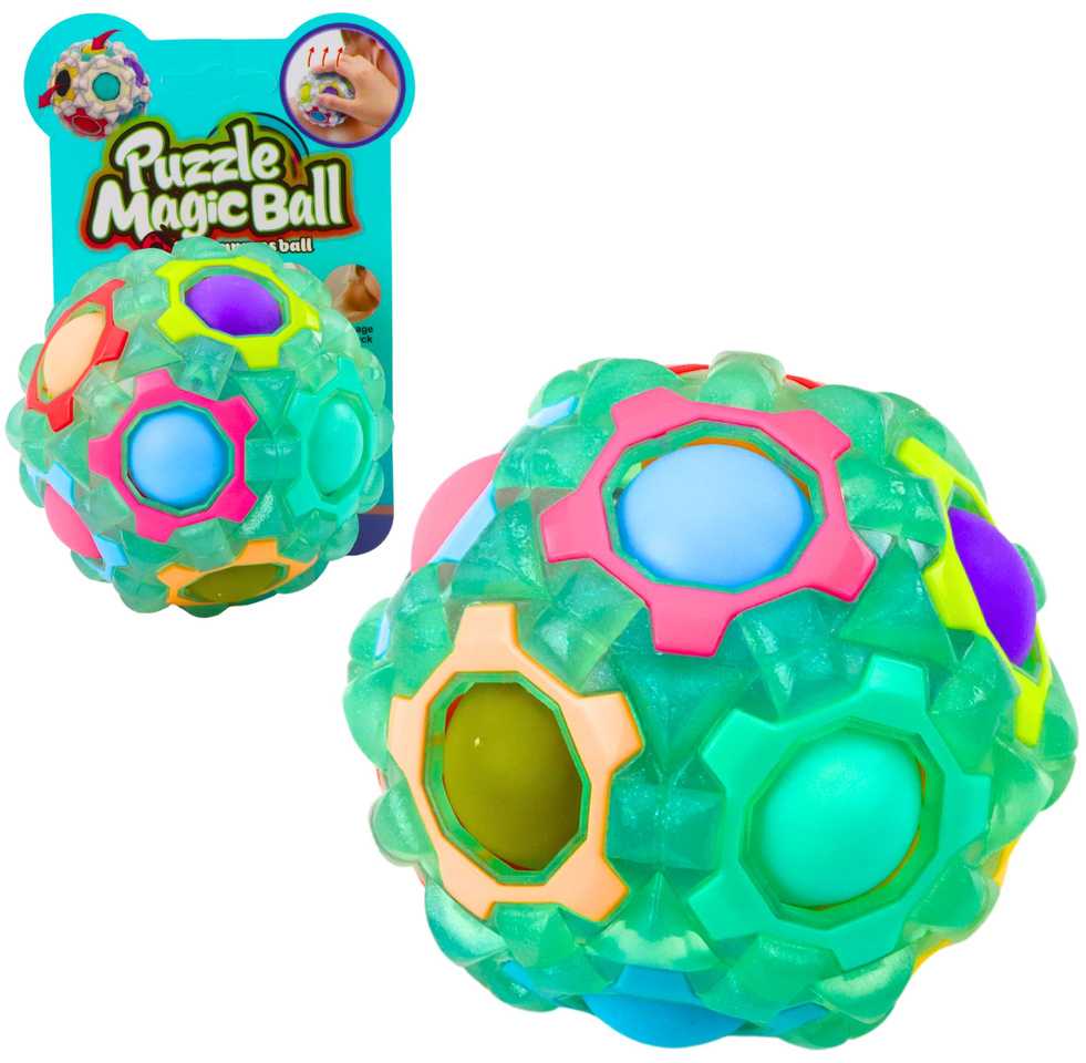 Dėlionė Fluorescencinis kamuoliukas galvosūkis "Puzzle Magic Ball", 7 cm (1 vnt.)