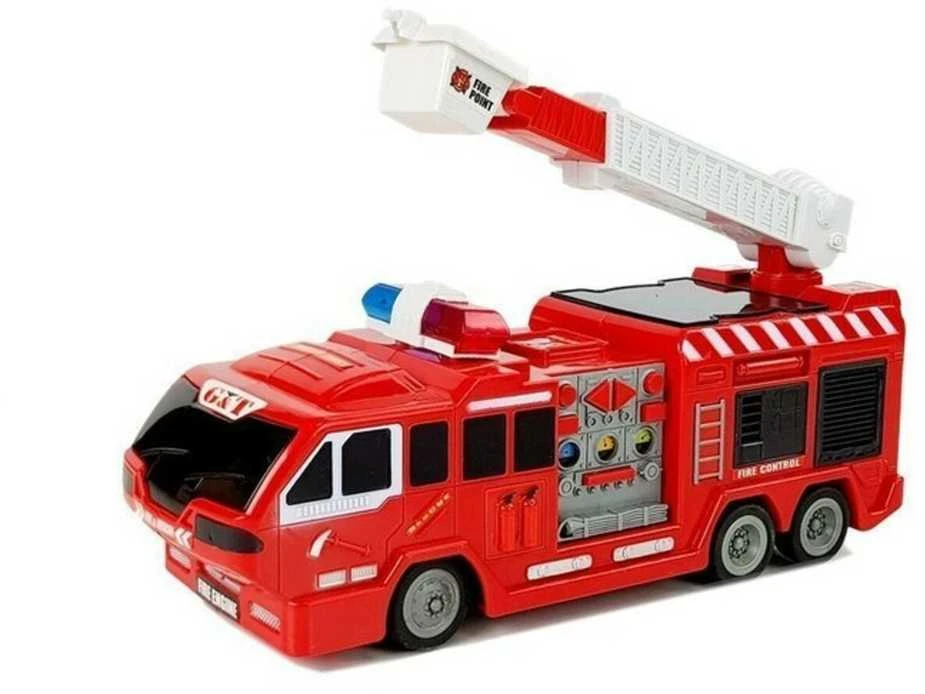 Gaisrinės automobilis su nuotolinio valdymo pultu, 28 cm
