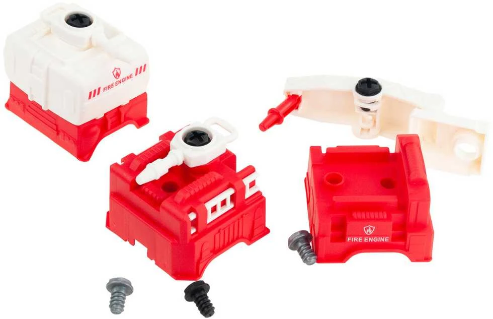 Gaisrinės automobilių rinkinys 4in1 „Pasidaryk pats“