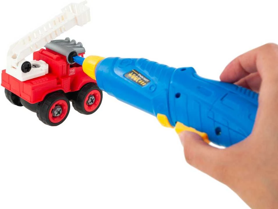 Gaisrinės automobilių rinkinys 4in1 „Pasidaryk pats“