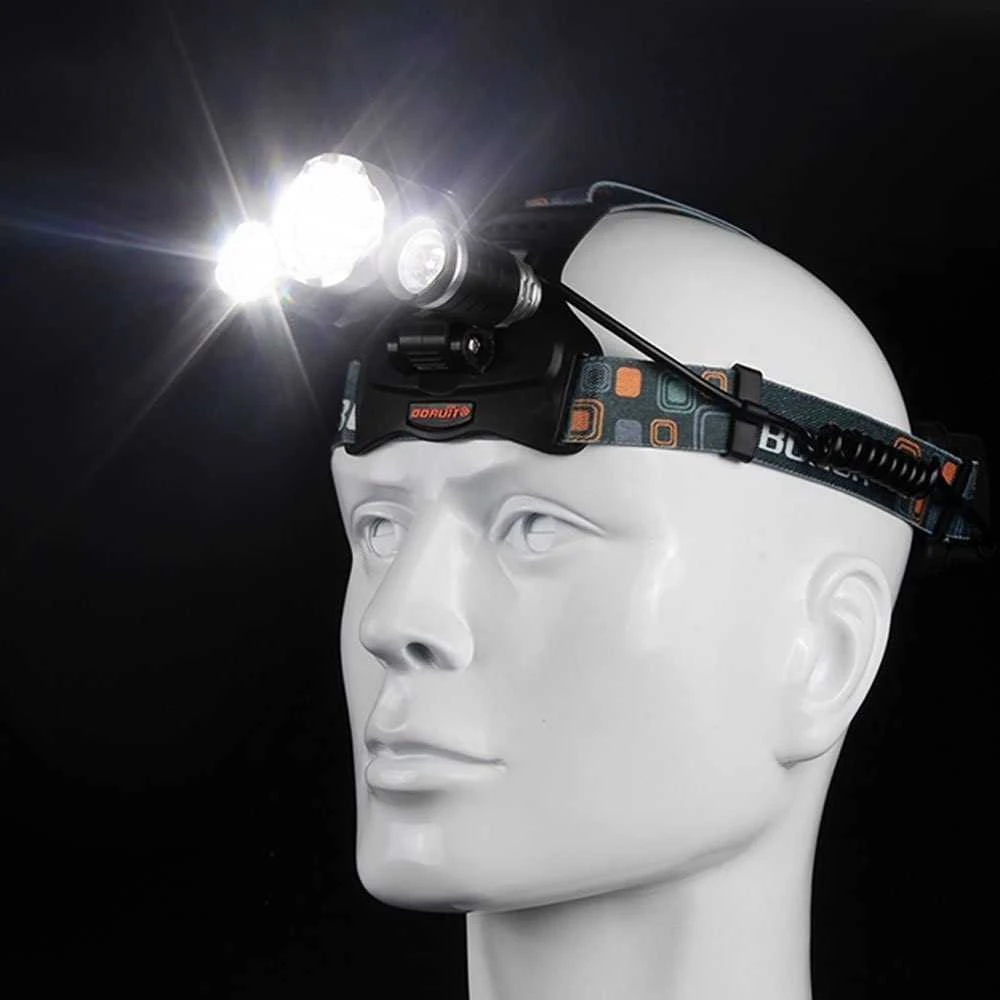 Galvos žibintas 3 x CREE LED
